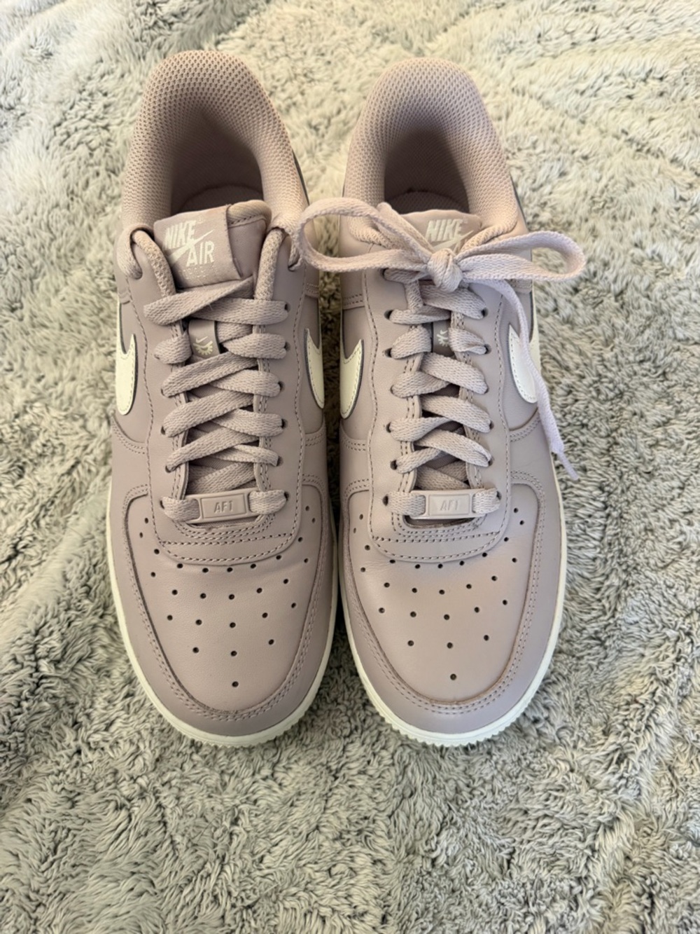 Women’s Nike Air Force 1 Low - Lavender Mist/White Swoosh size 7.5